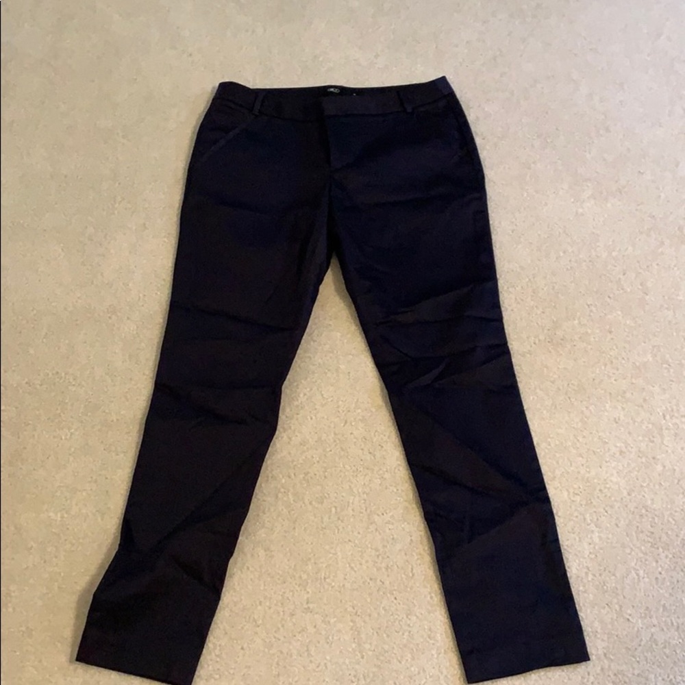 Navy blue skinny dress pants